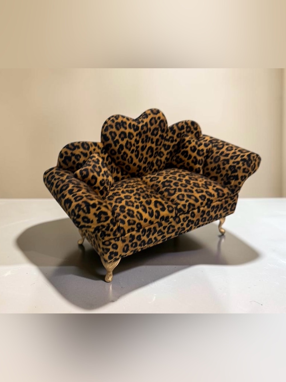 Leopard/Cheetah Mini Couch Jewelry Holder Organizer - Picture 3 of 7